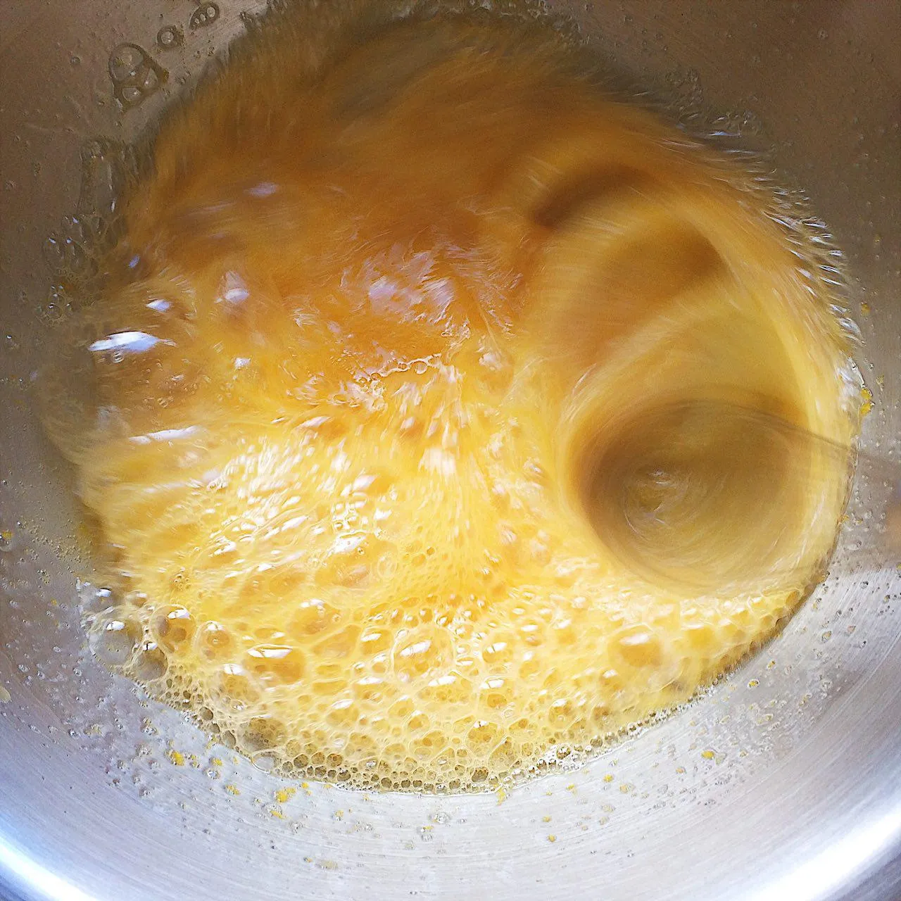 Начало взбивания